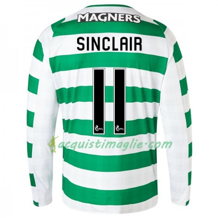 Divisa di Calcio Celtic Sinclair 11 Prima 2018/2019 Manica Lunga